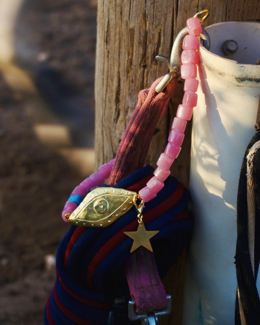 Collier Big Fame rose - PRECOMMANDE