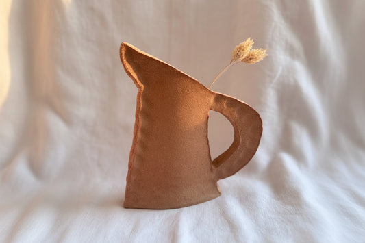 Vase en grès rouge Dom 02 – céramique artisanale fait main