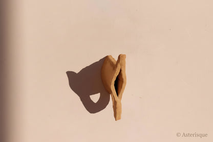 Vase en grès rouge - Dom 02