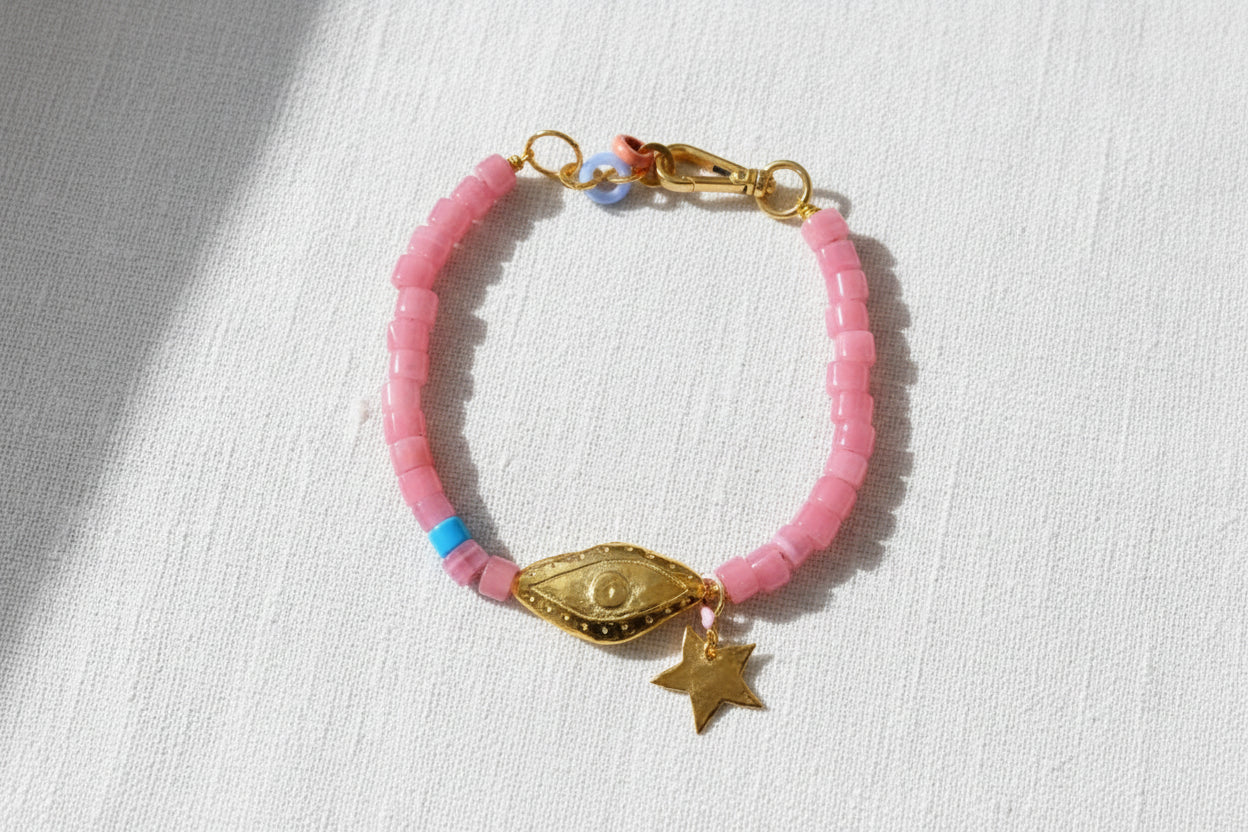 Collier Big Fame rose - PRECOMMANDE