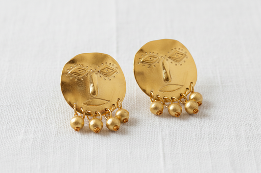 Boucles d'oreilles Golden Fancy Dudes - PRECOMMANDE