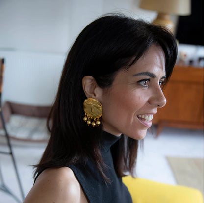 Boucles d'oreilles Golden Fancy Dudes - PRECOMMANDE