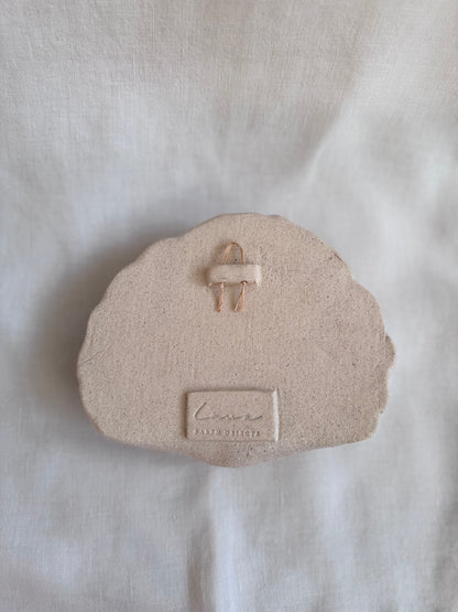 Coquillage mural émaillé