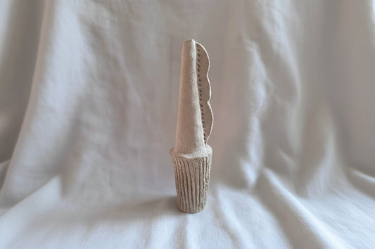 Soliflore en grès blanc - Luc 12