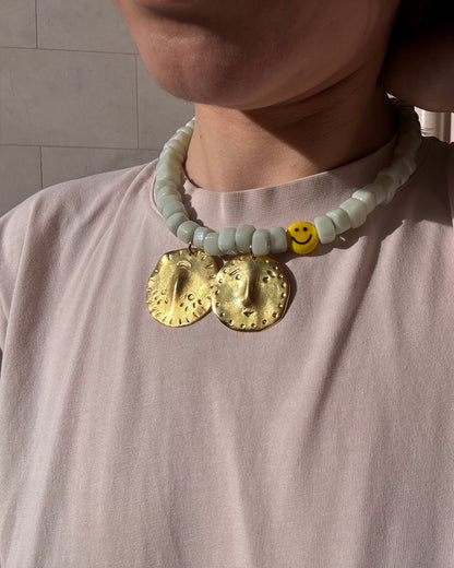 Collier golden dudes are happy Tanti & Co – bijou laiton plaqué or